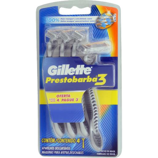 Aparelho de Barbear Prestobarba 3 Gillette