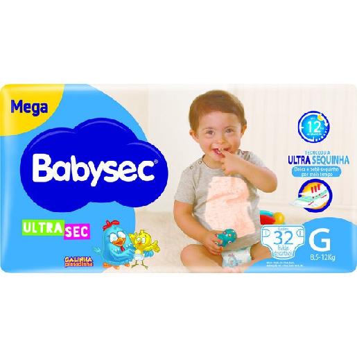 Fralda Babysec Ultra Sec Mega